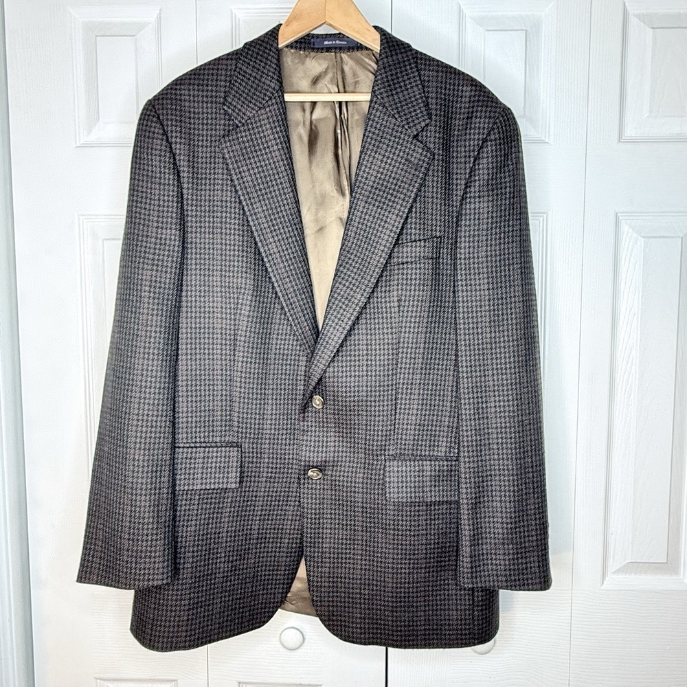 Chaps Ralph Lauren Men's Single Breast 2 Button Wool Blazer Jacket Size 42T